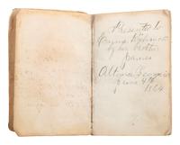 [CIVIL WAR]. Bible identified to CSA Private W.J. Bruce, 7th TN Infantry, found at the Battle of Resaca by Union Private J.A. Richmond, 103rd OH Infantry.