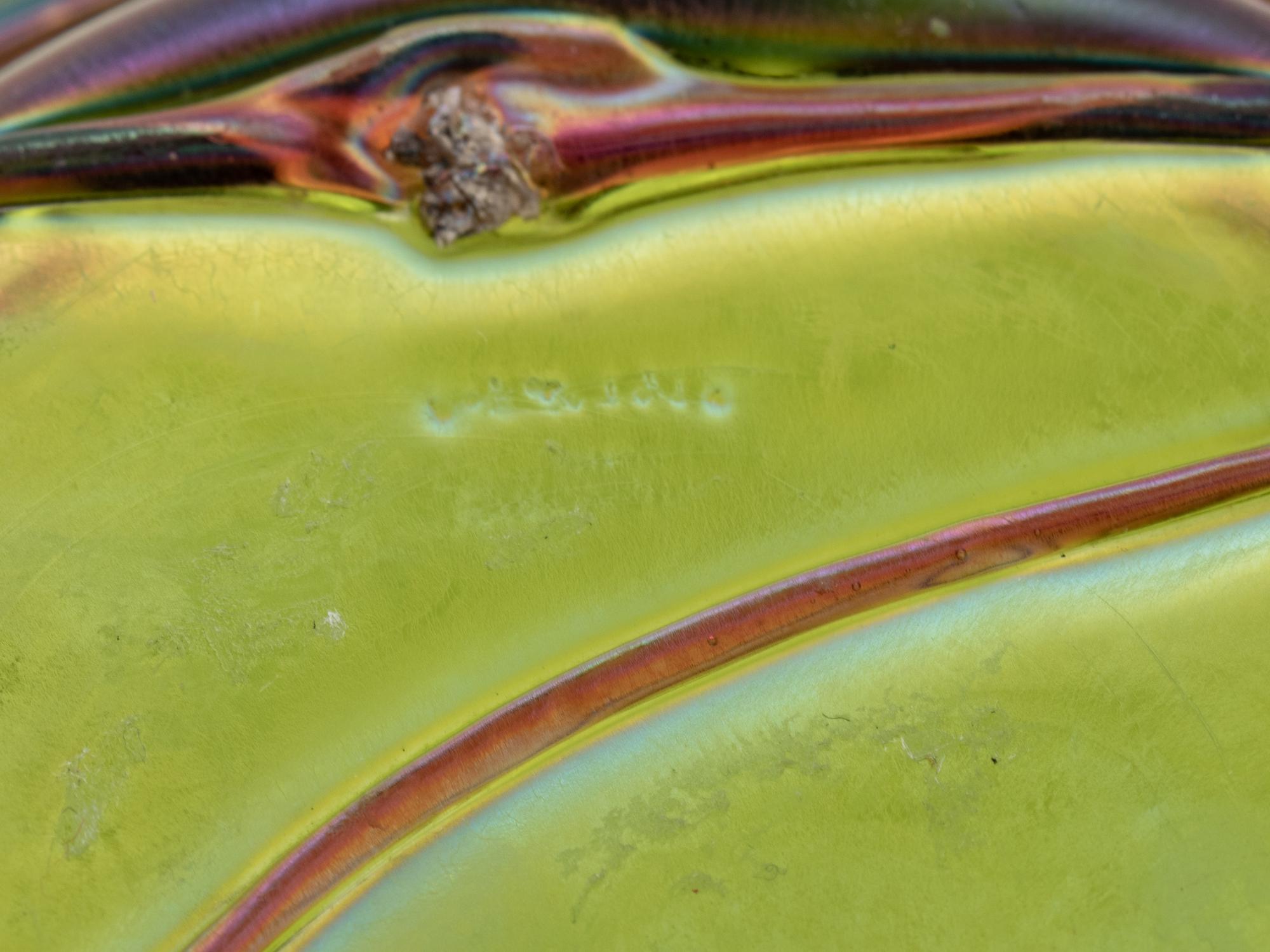 An Iridescent Glass Vase