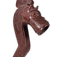 Western Great Lakes Catlinite "Monster" Pipe