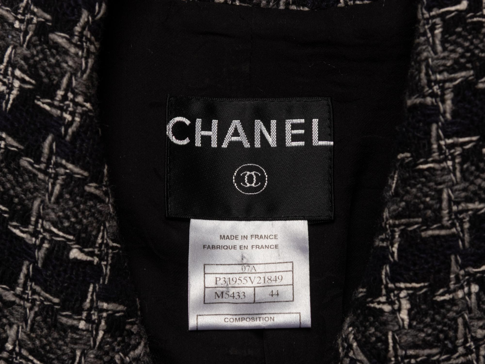 Chanel, Houndstooth Tweed Blazer