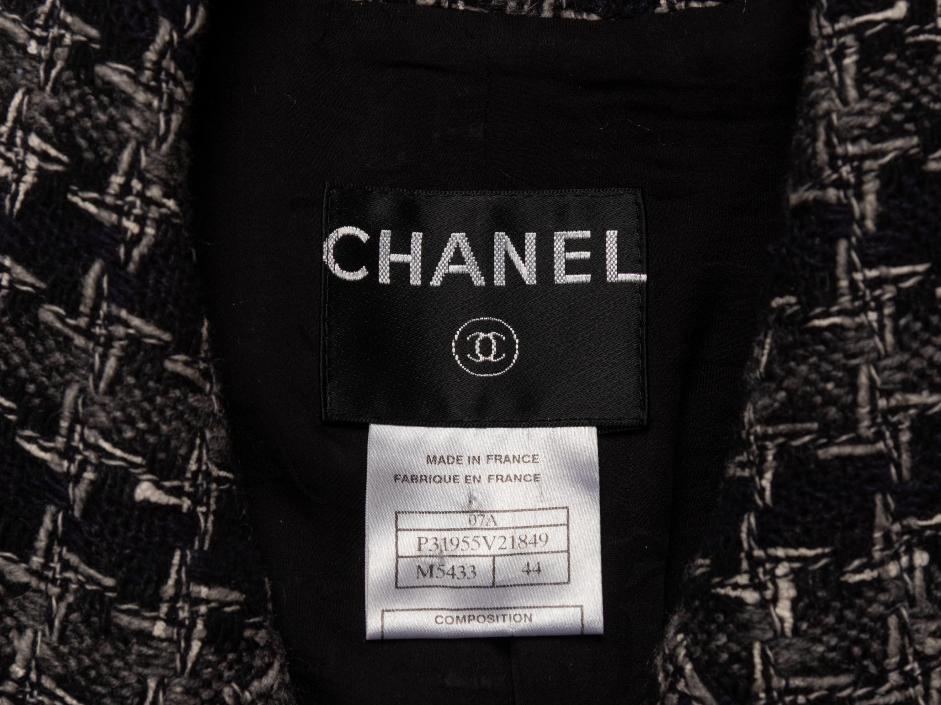 Chanel, Houndstooth Tweed Blazer
