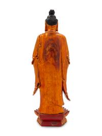 A Gilt Lacquered Wood Figure of Buddha