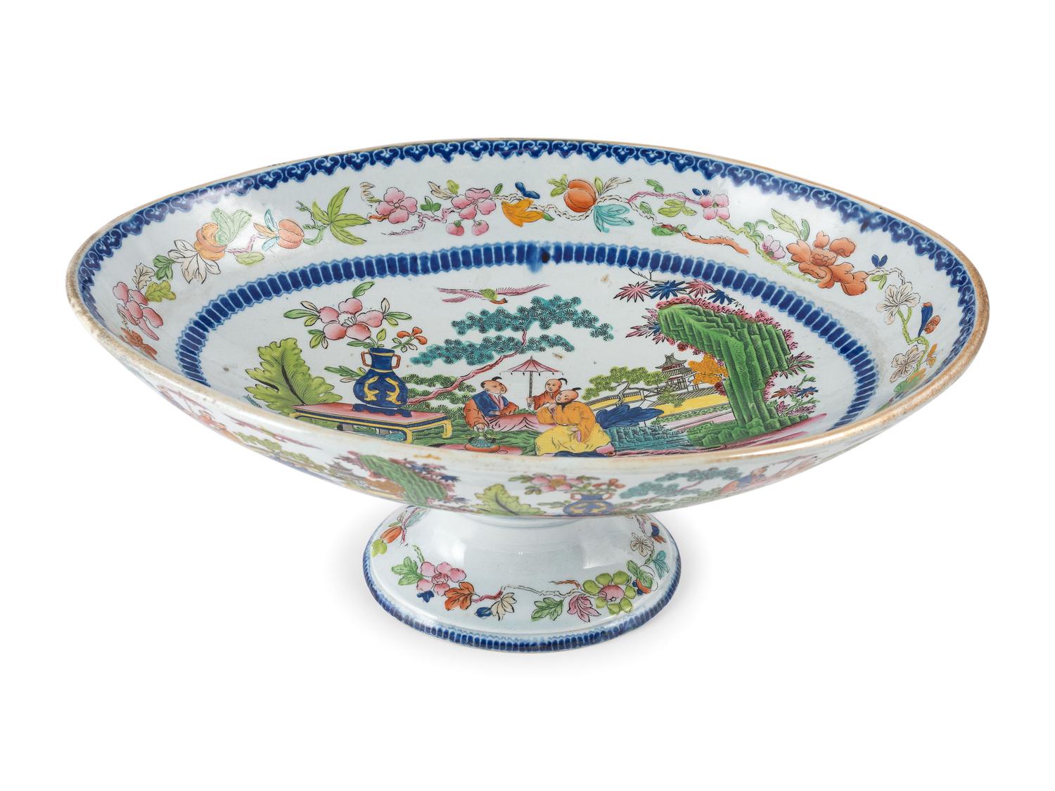 A Mason's Ironstone Chinoiserie-Decorated Partial Dinner Service
