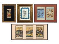 Four Persian Miniature Paintings