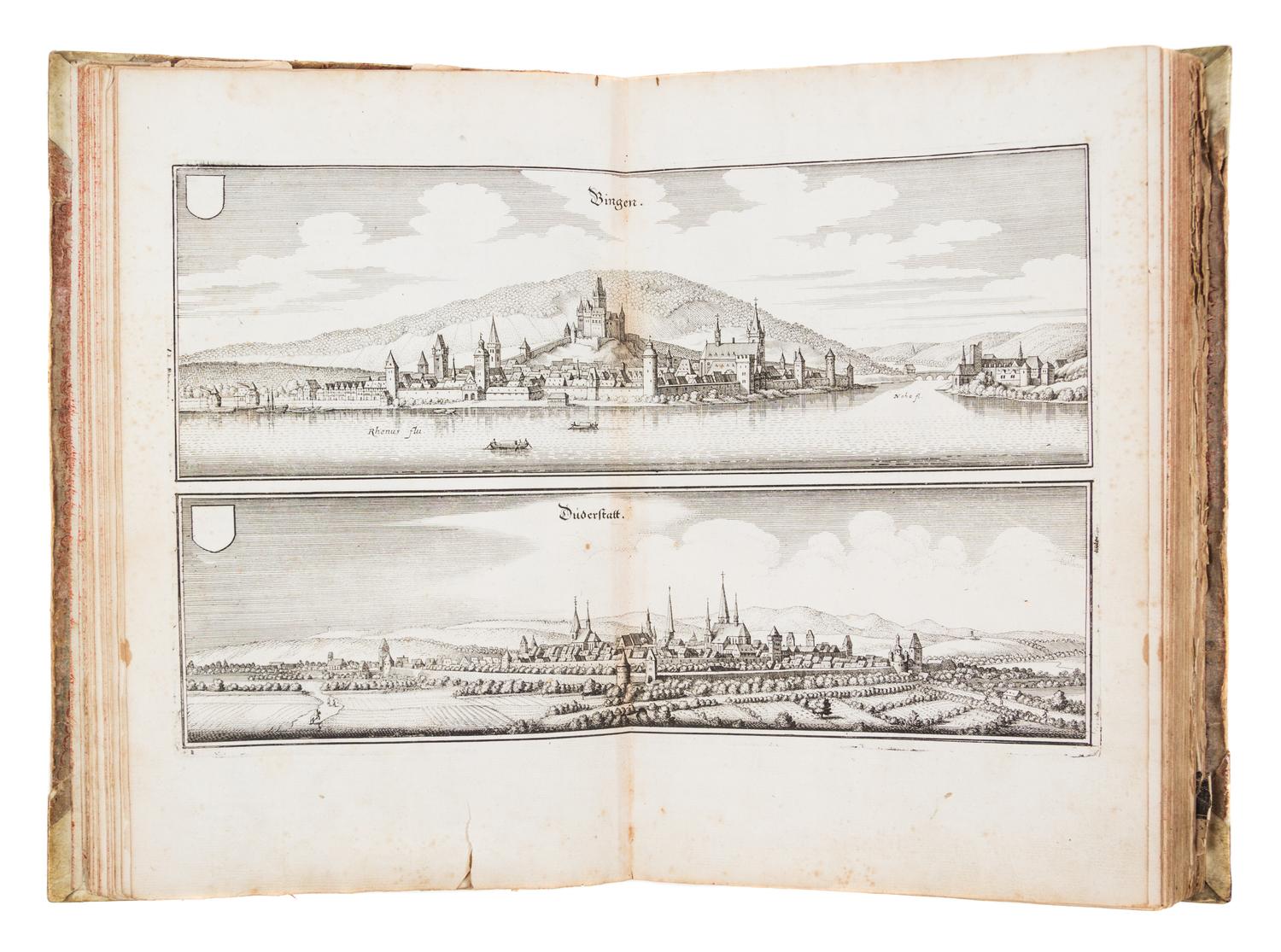 MERIAN, MATTHAEUS. Topographia Archiepiscopatum Moguntinensis... Frankfurt, 1646 [but 1675] bound w/two others.
