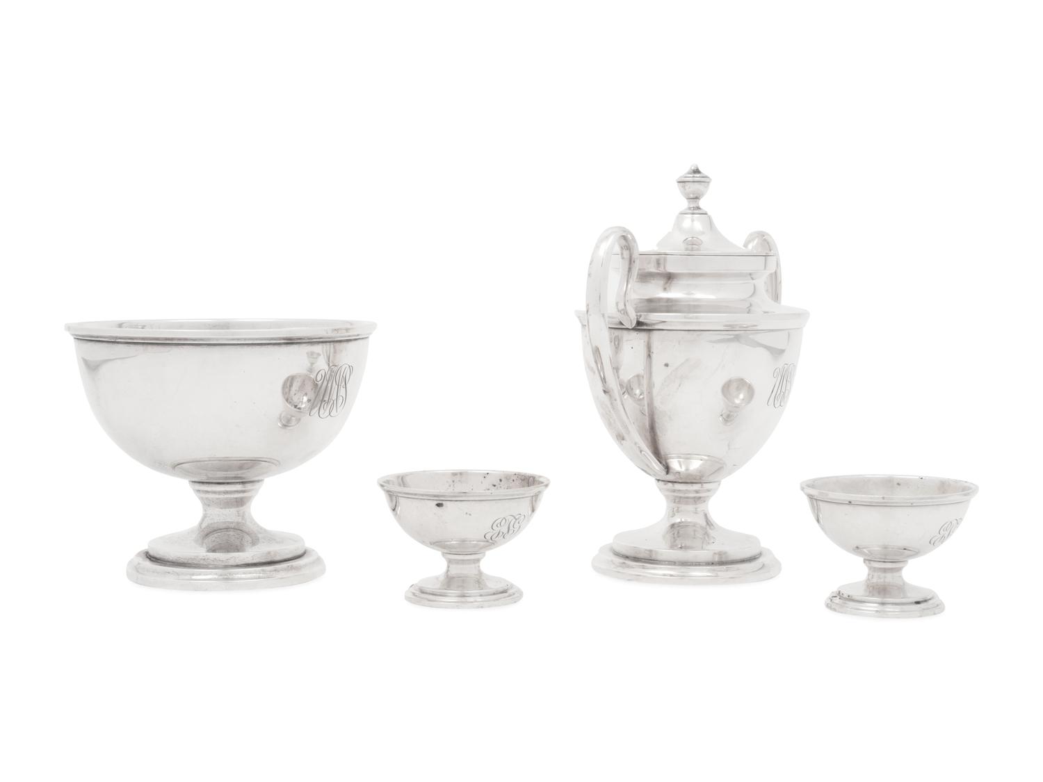 Four American Silver Hollowware Articles