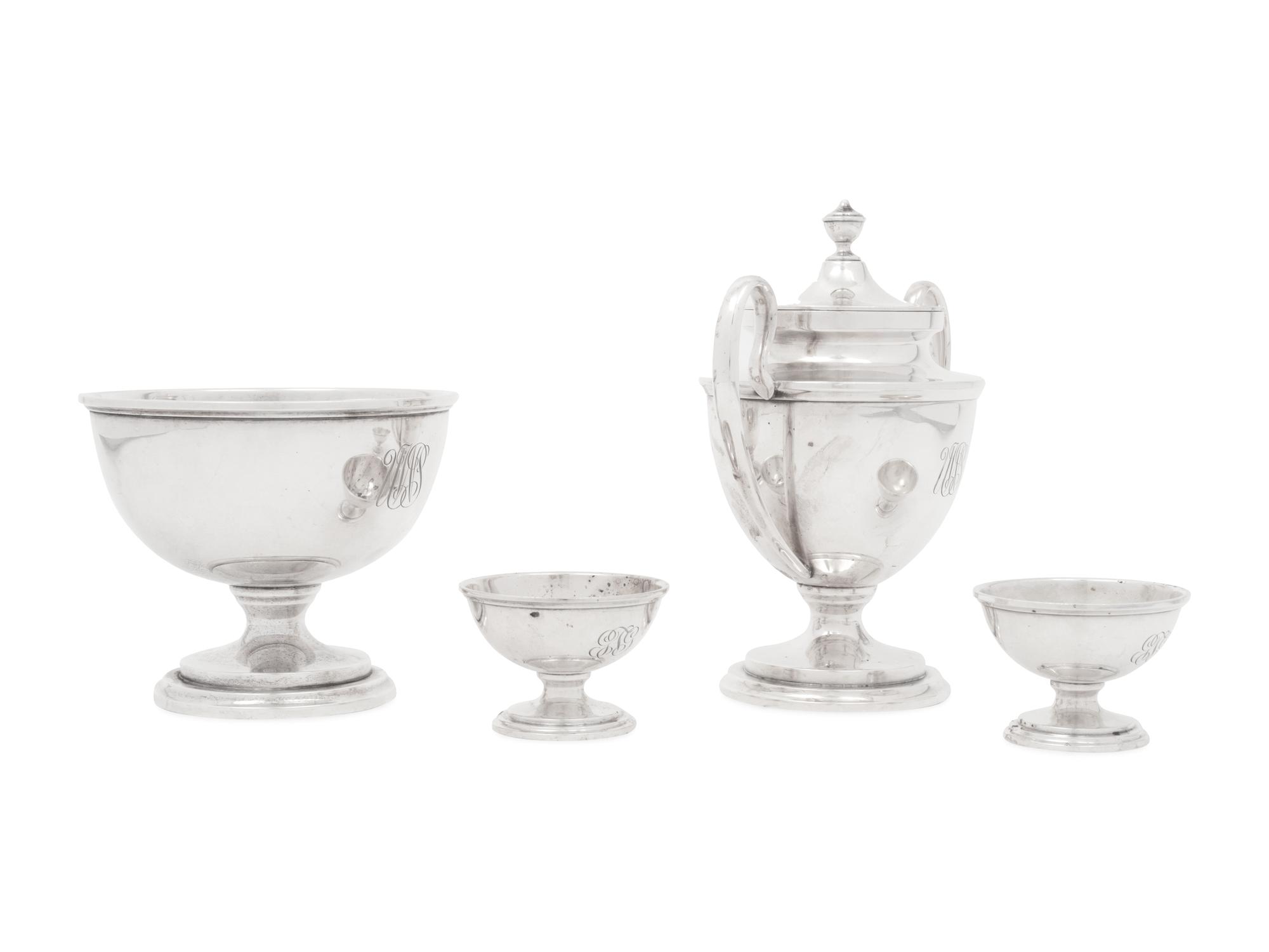Four American Silver Hollowware Articles