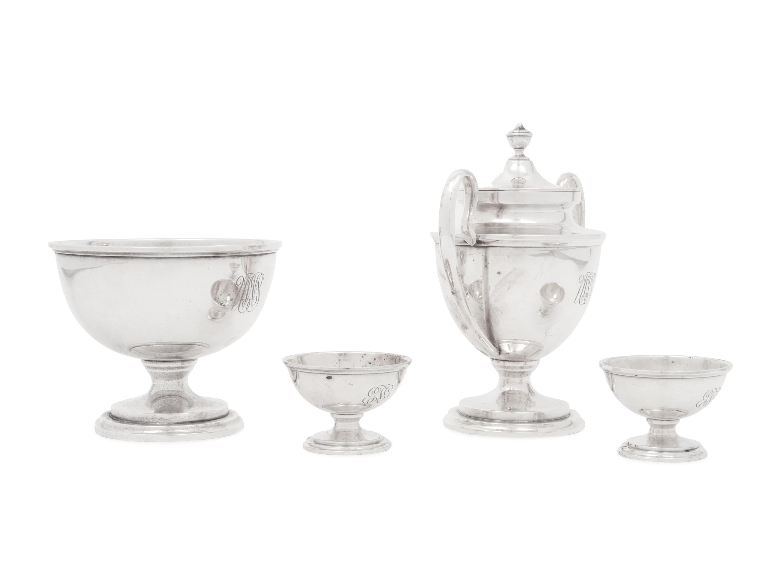 Four American Silver Hollowware Articles