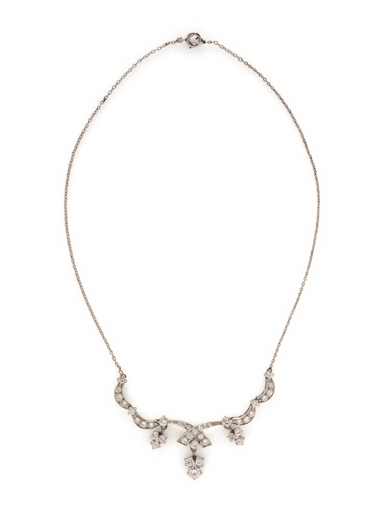 PLATINUM AND DIAMOND NECKLACE