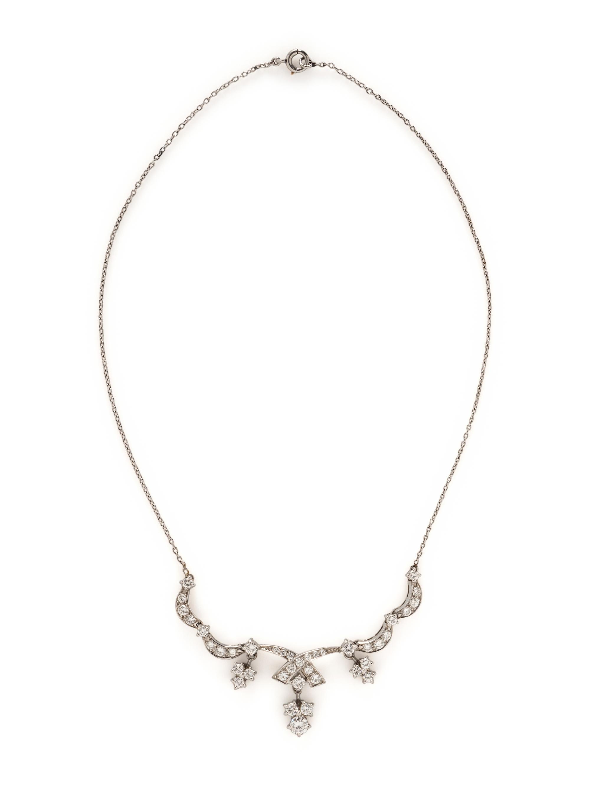 PLATINUM AND DIAMOND NECKLACE