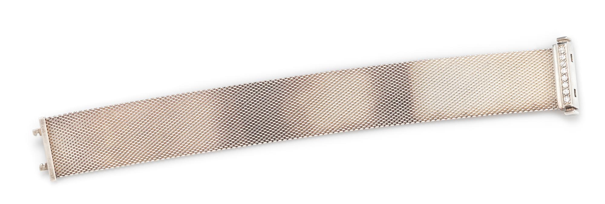 A Sterling Silver and Diamond 'Somerset' Bracelet, Tiffany & Co., 19.70 dwts.