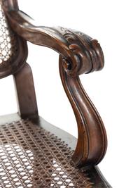 An Italian Rococo Style Carved Walnut Settee