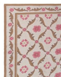 An English Wool Chain-Stitch Rug