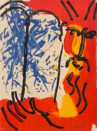 Marc Chagall, (French/Russian, 1887-1985), Moise (from Dessins pour la Bible), 1956