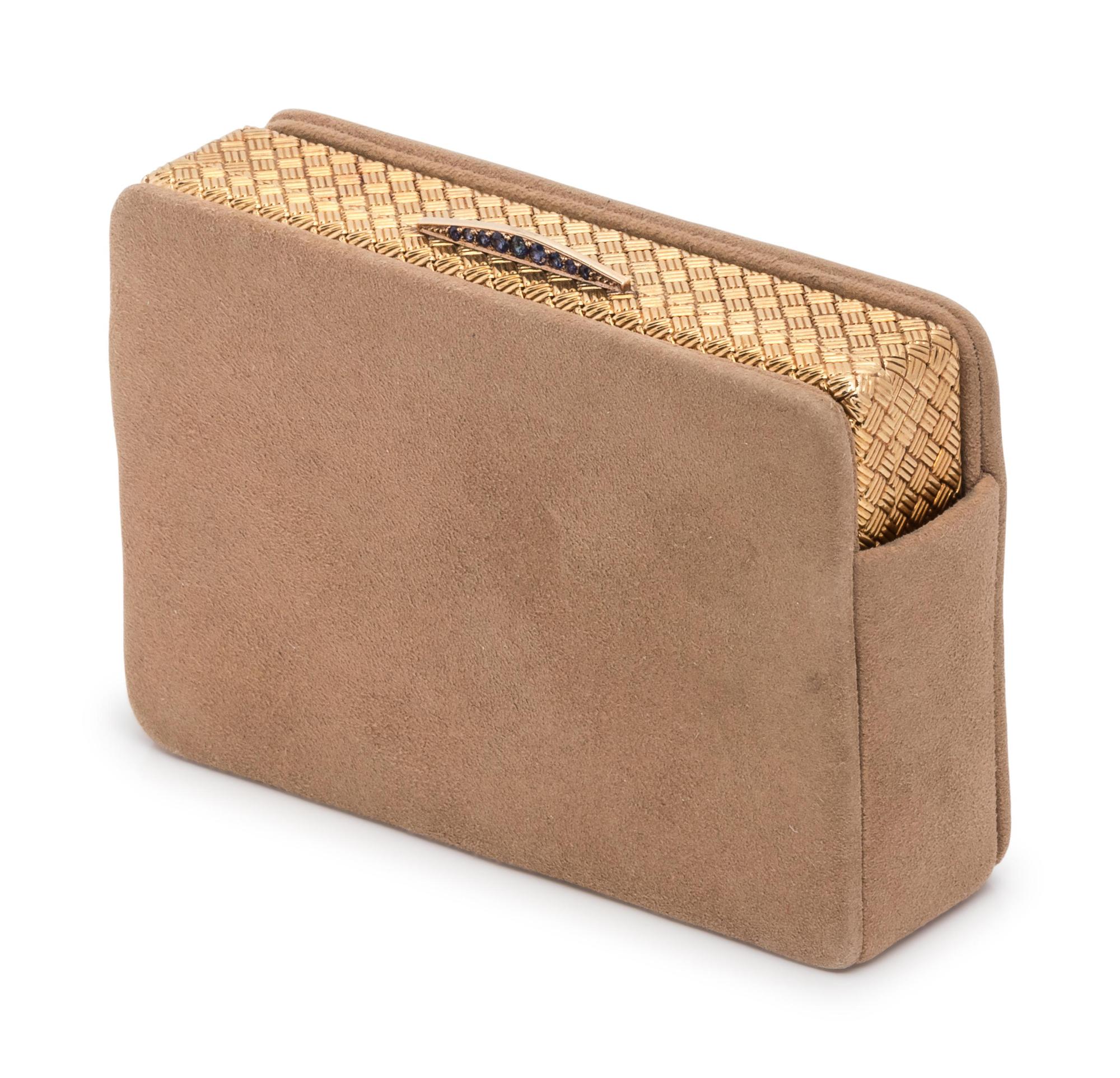 Gold and Sapphire Cigarette Case