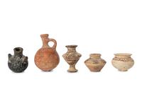 Five Holy Land Pottery Vessels