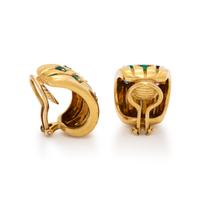 TURI, YELLOW GOLD AND MULTIGEM EARRINGS