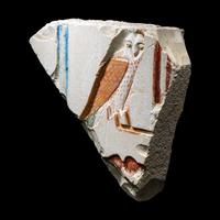 An Egyptian Painted Relief Fragment