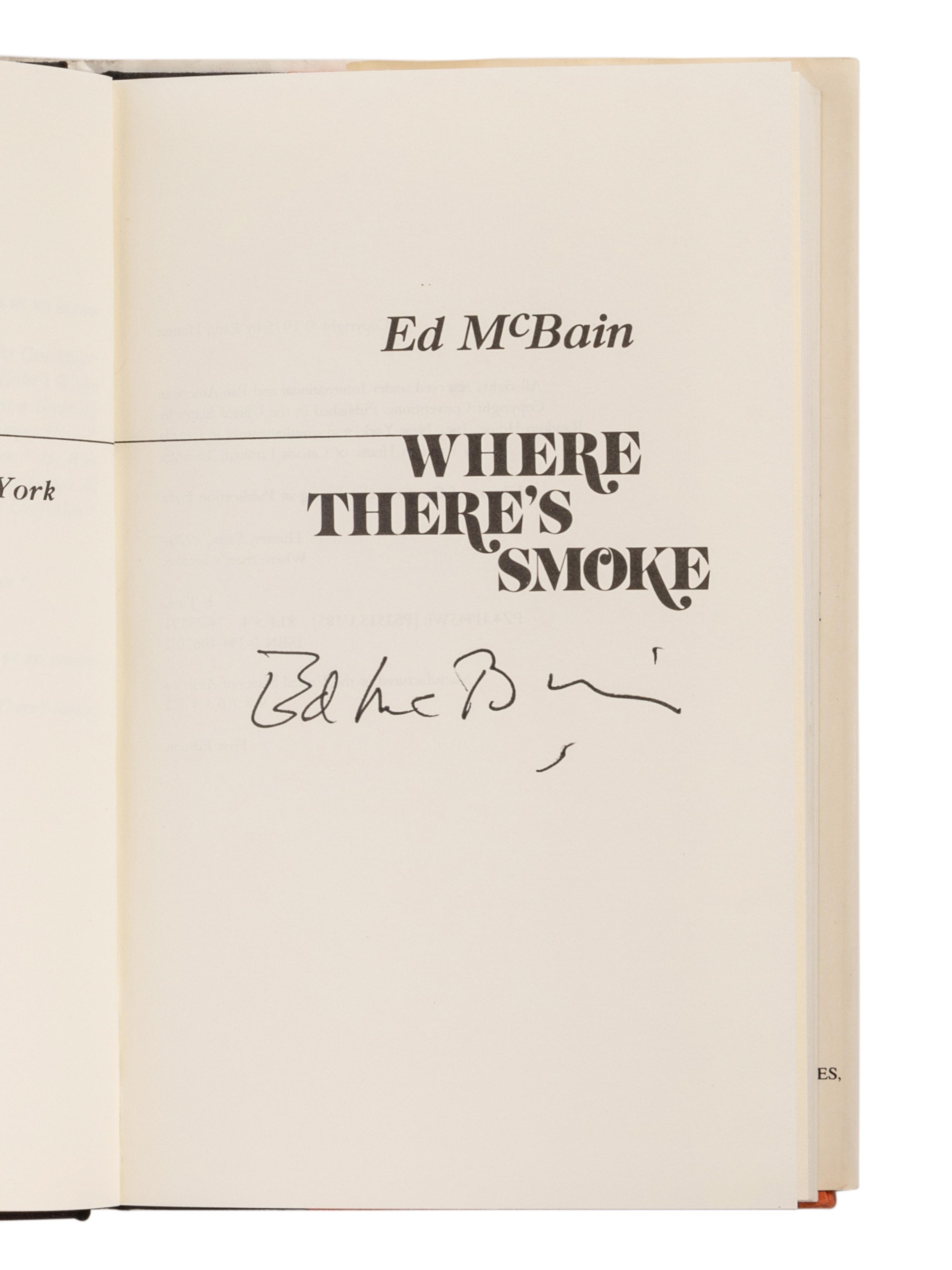 HUNTER, Evan (“Ed McBain”) (1926-2005). A group of 16 works by Hunter, MOST FIRST EDITIONS, MANY SIGNED OR INSCRIBED, comprising: