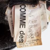 A Comme des Garcons Gray Wool Full Length Dress, Size small.