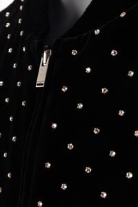 Unworn Saint Laurent Men's Velvet Studded Bomber Jacket, 2018 — BNY 62
