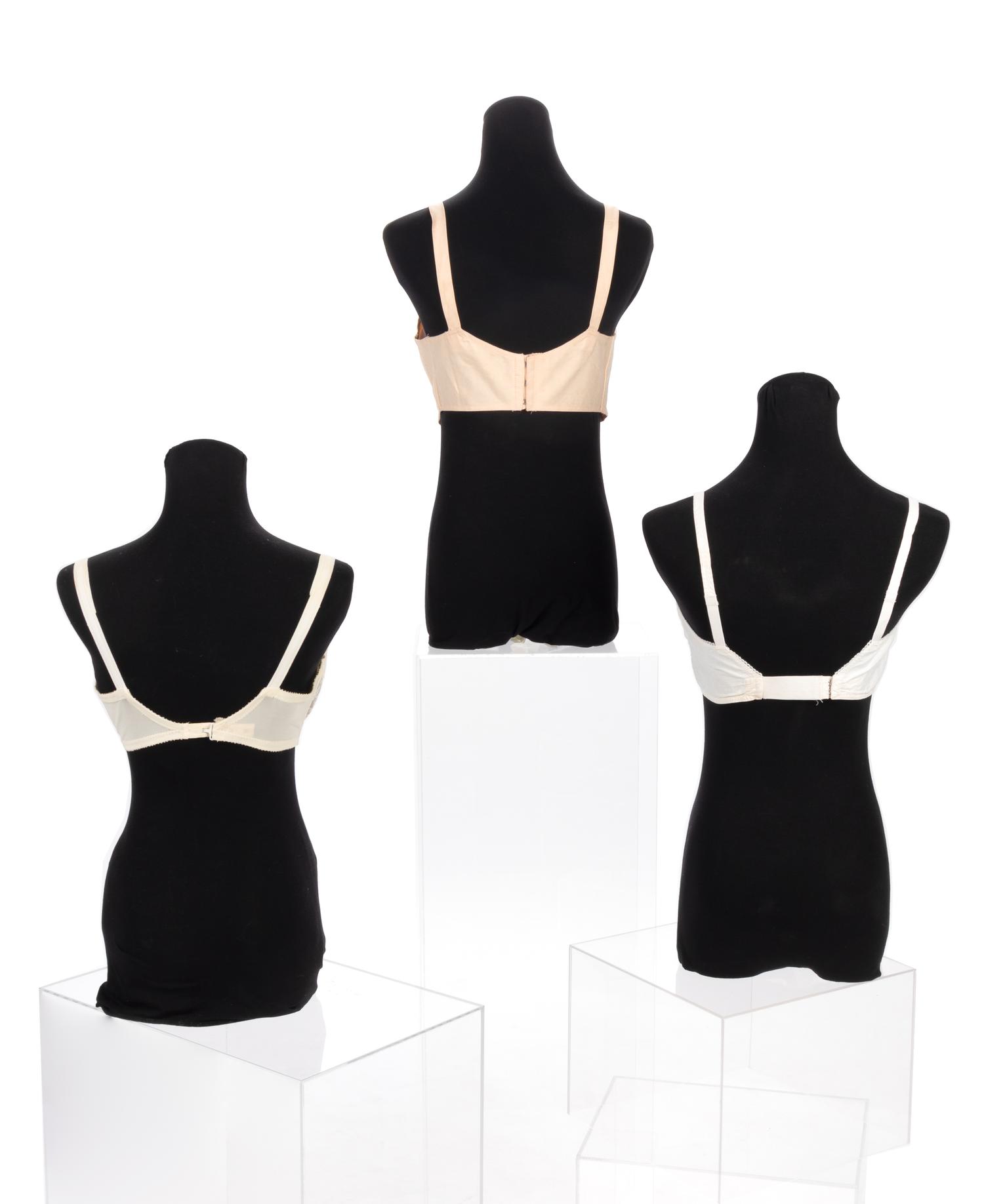 Three Vintage Bras, 1930-60s