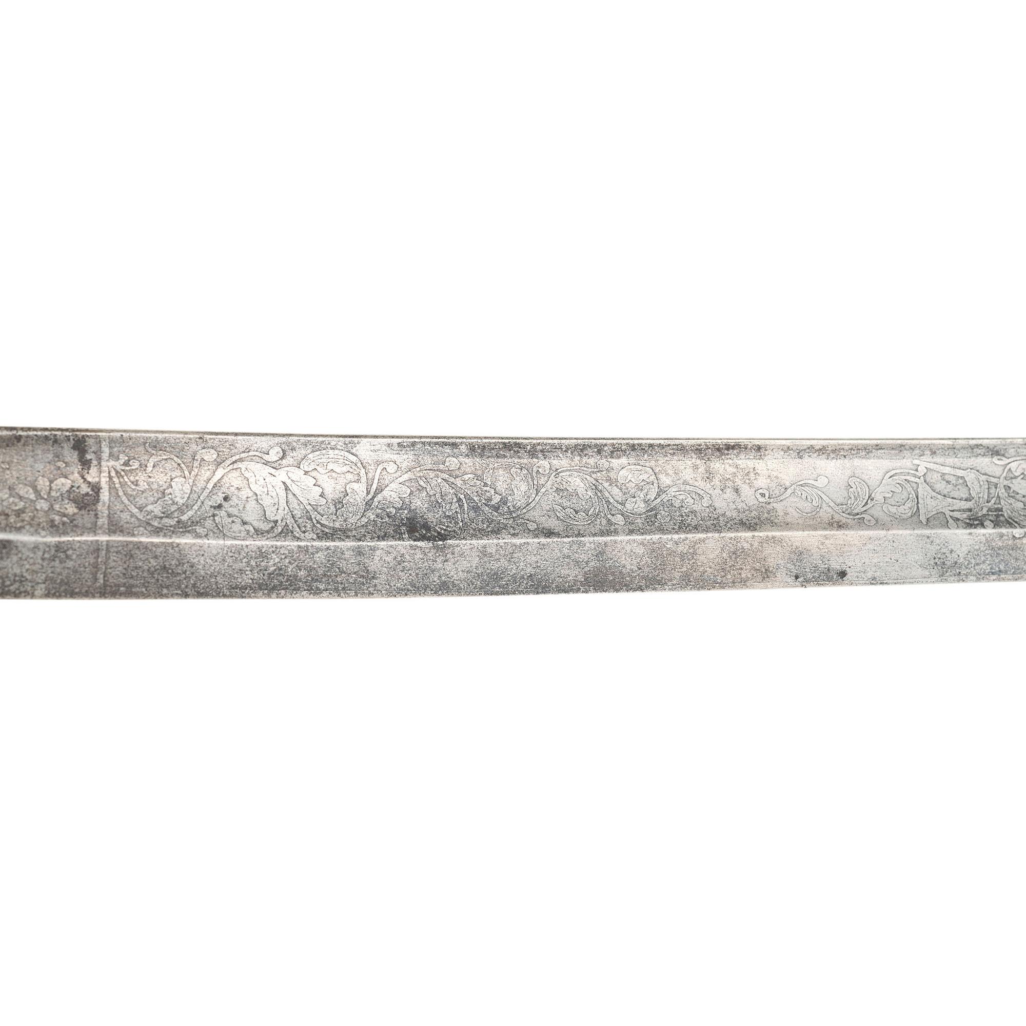 Roby Model 1850 Foot Officers Sword in 1850 Staff & Field Scabbard Presented to Lt. Col. Henry Merwin - 27th Connecticut Volunteers - KIA at Gettysburg