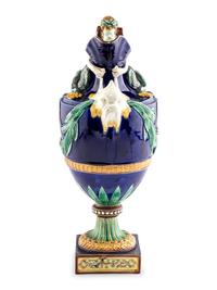 A Wedgwood Majolica 'Water' Ewer