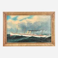 Antonio Jacobsen (American-Danish, 1850-1921) — Imperial Mail Steamer Kaiser Wilhelm II