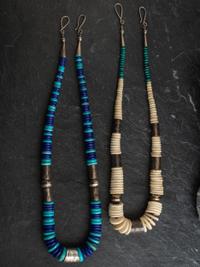 Southwestern-style Graduated Necklaces, with Stamped Silver Spacers