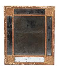 An Italian Neoclassical Giltwood Mirror Height 24 x width 20 inches. — LATE 18TH CENTURY