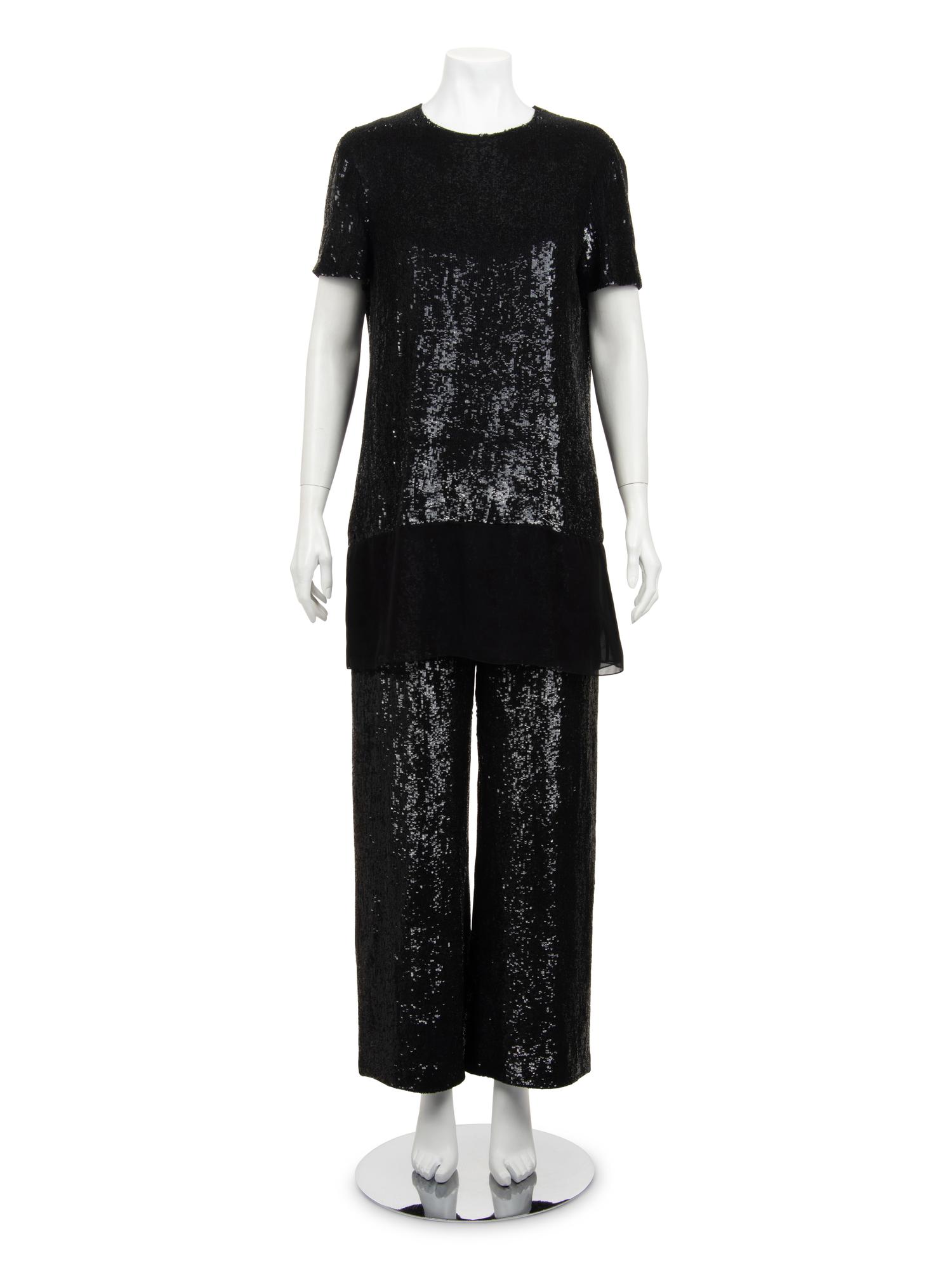 Ralph Rucci Sequined Top and Pants Ensemble, 2013
