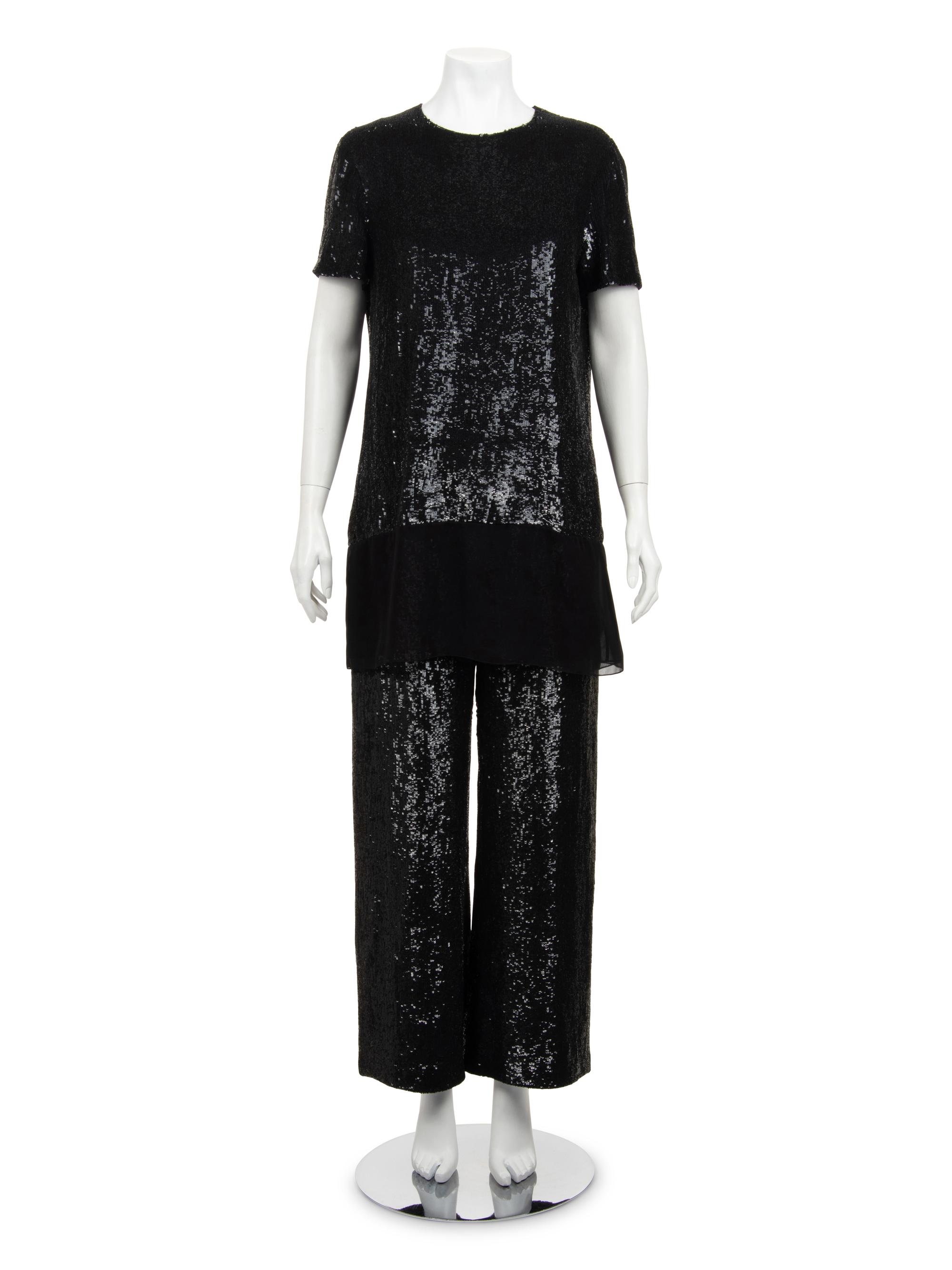 Ralph Rucci Sequined Top and Pants Ensemble, 2013