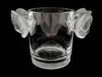 A Lalique Molded and Frosted Glass Poppy Champagne Ice Bucket — 20TH CENTURY