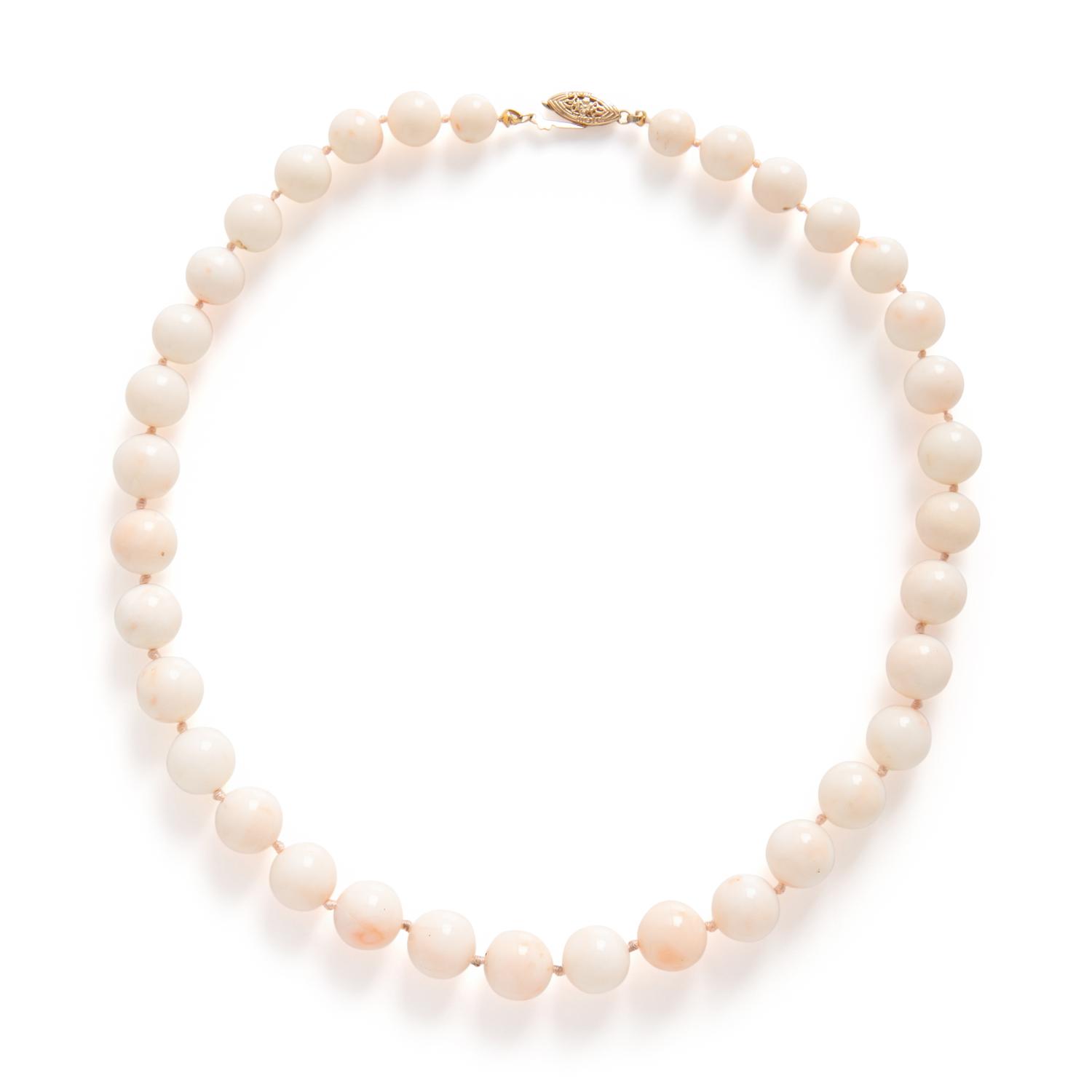 Two Coral Bead Necklaces