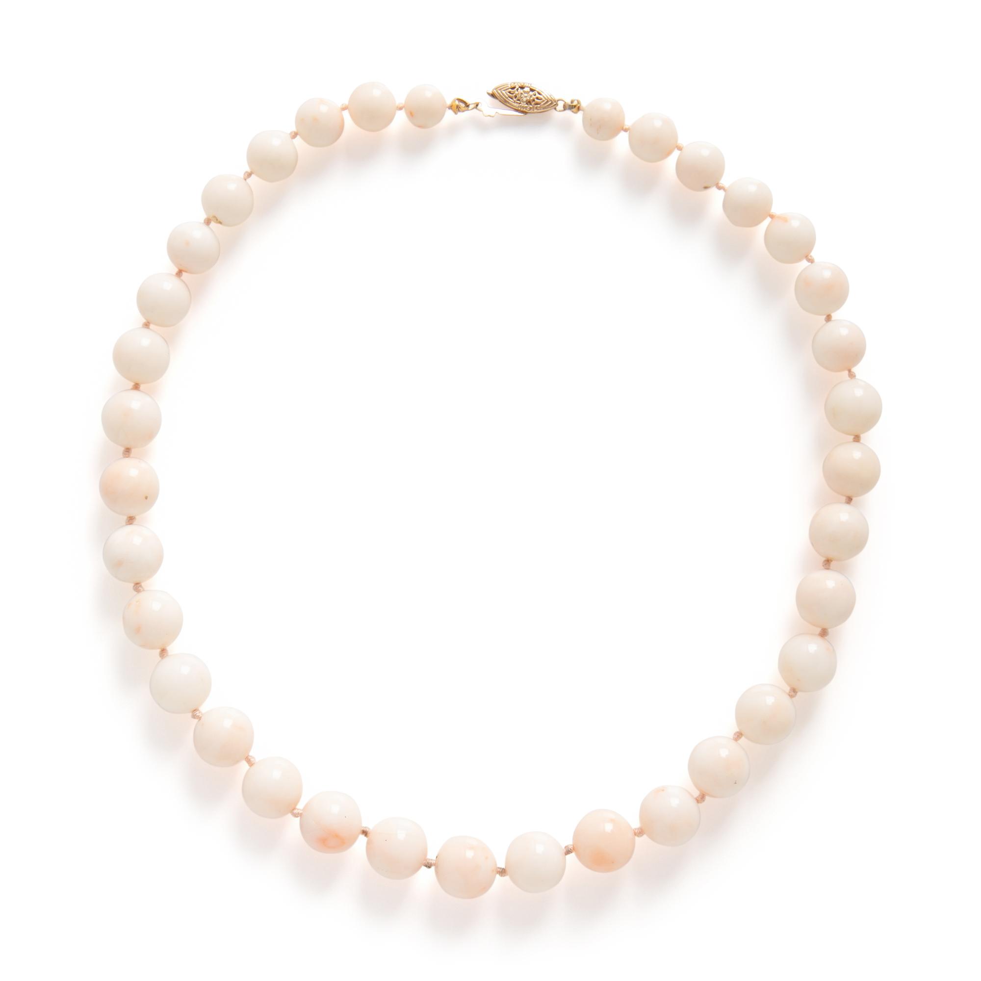 Two Coral Bead Necklaces