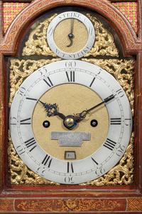 An English Lacquered Bracket Clock, Robert Ward