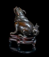 A Chinese Bronze Tianlu- Form Incense Burner