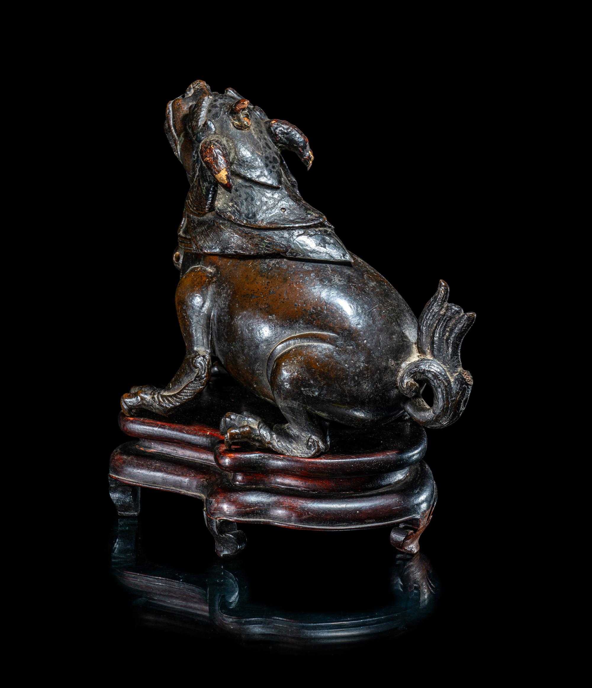 A Chinese Bronze Tianlu- Form Incense Burner