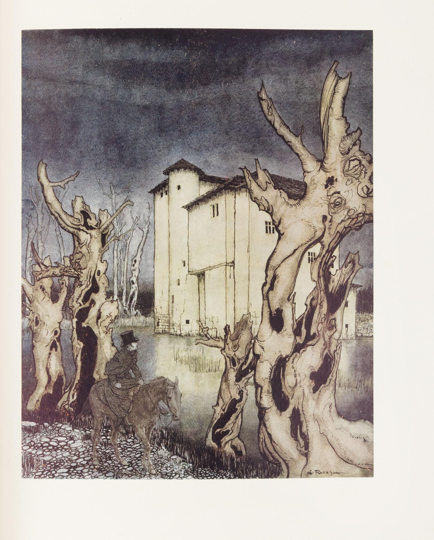 RACKHAM, Arthur, illustrator. -- POE, Edgar Allan (1809-1849). Tales of Mystery and Imagination. London: George G. Harrap, 1935.