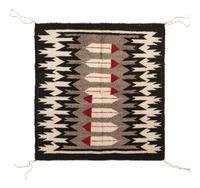 Navajo Pictorial Single Saddle Blanket / Rug
