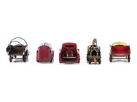 Five Pressed Steel Toy Vehicles