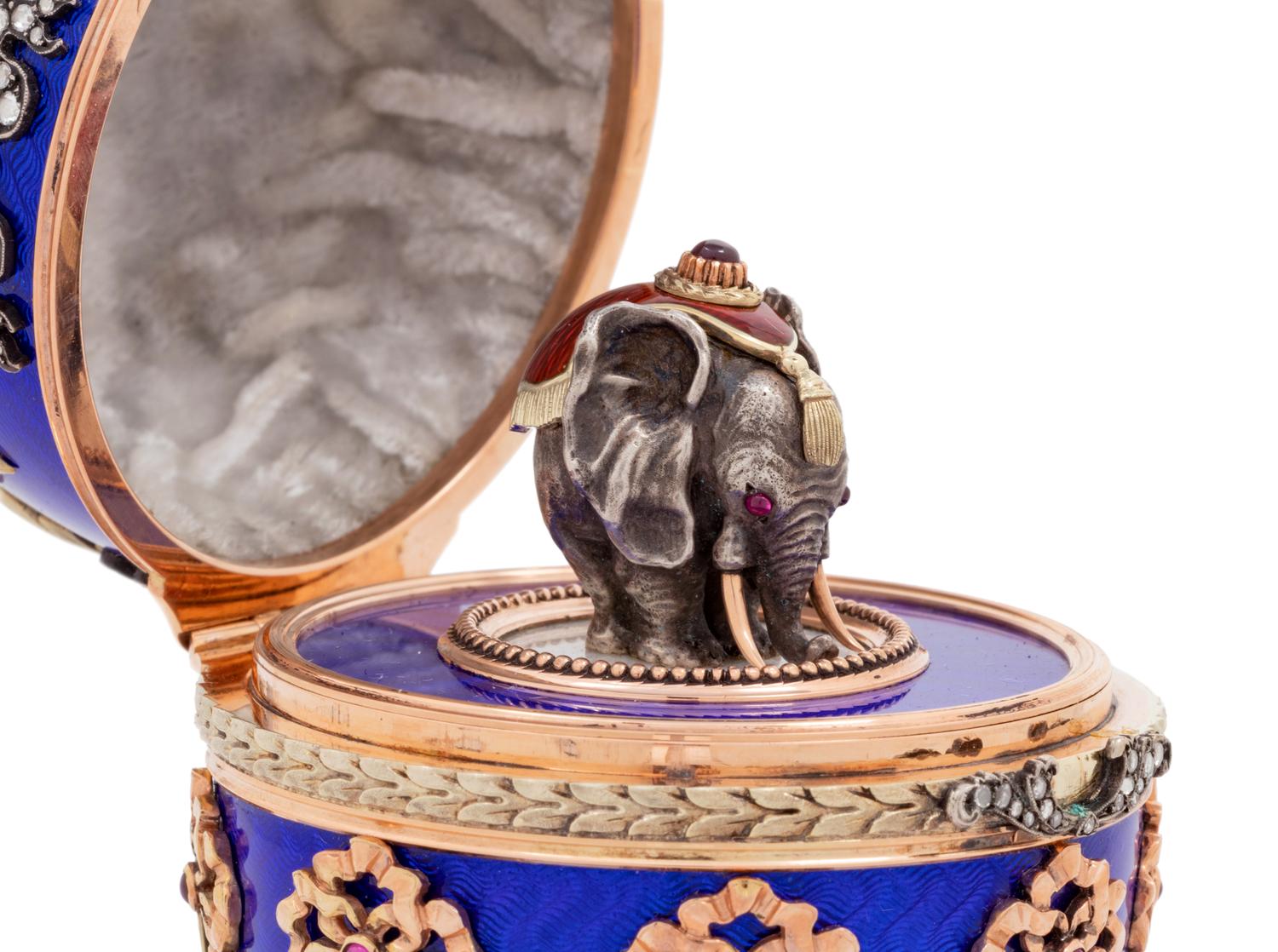 A Gold and Enameled Surprise Egg