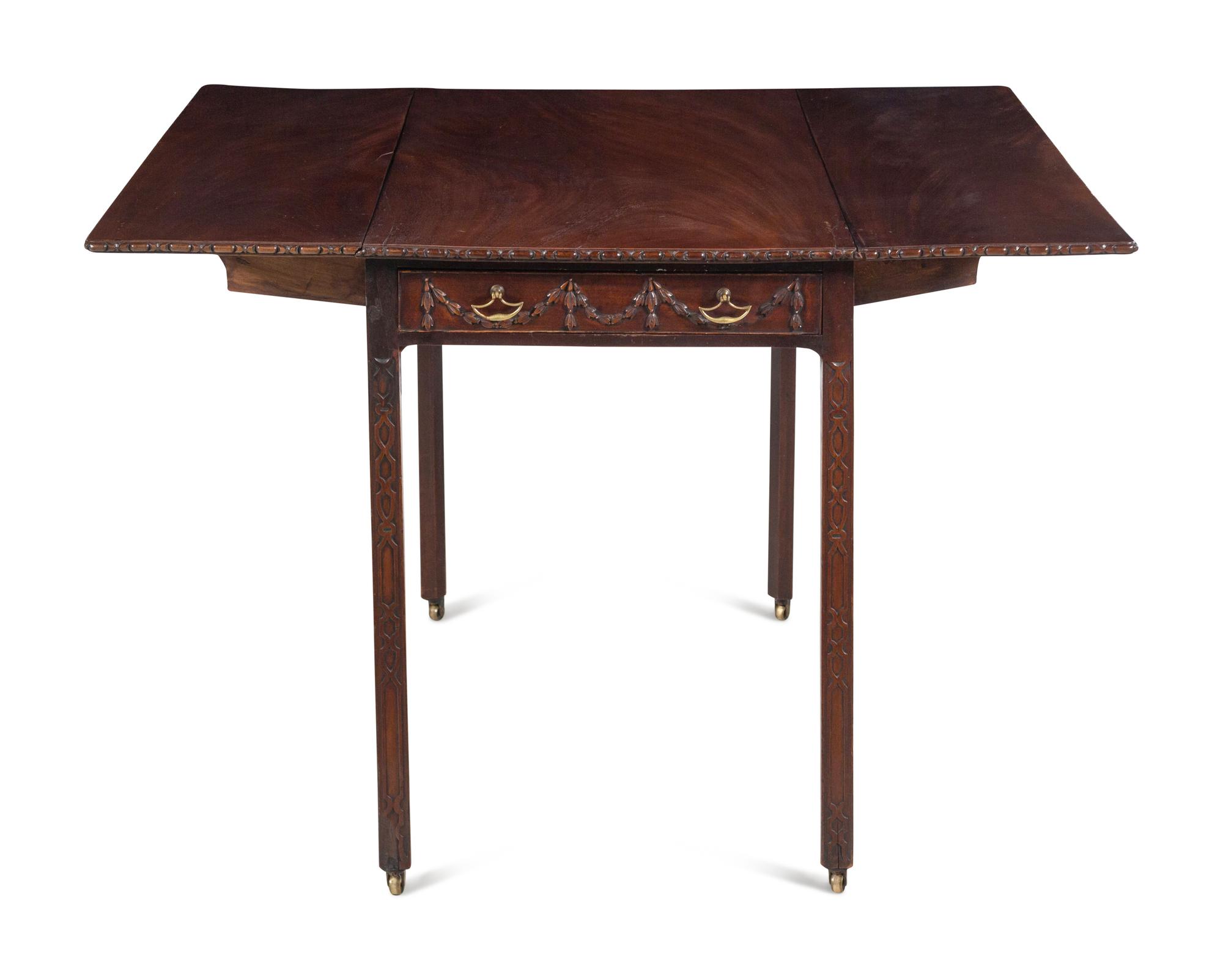 A George III Style Mahogany Drop-Leaf Table