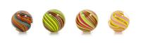 Mark Matthews, (American, b. 1948), Collection of Four Art Glass Marbles