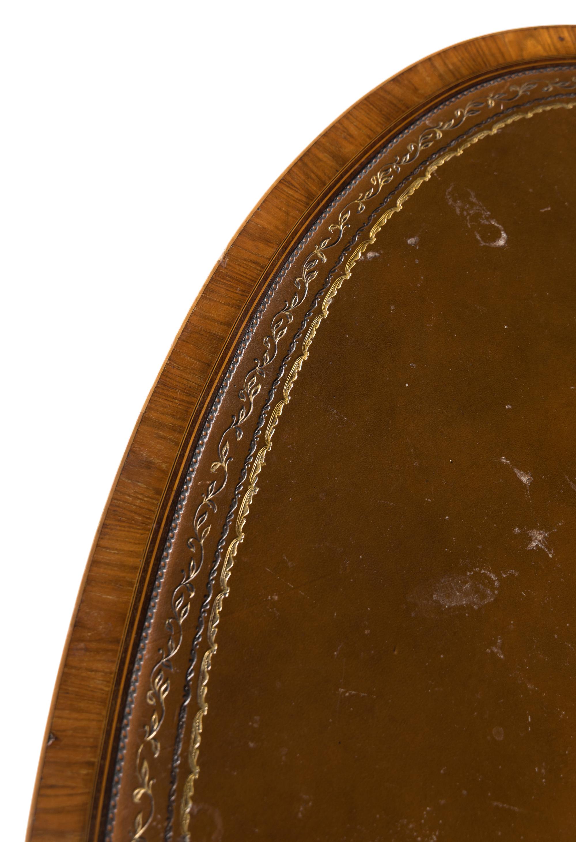 A Regency Mahogany and Satinwood Dressing Table