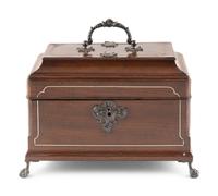 A George III Mahogany Tea Caddy
