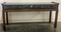 A Lacquered Altar Table, Drexel Height 28 3/4 x width 56 x depth 14 1/4 inches. — 2ND HALF 20TH CENTURY