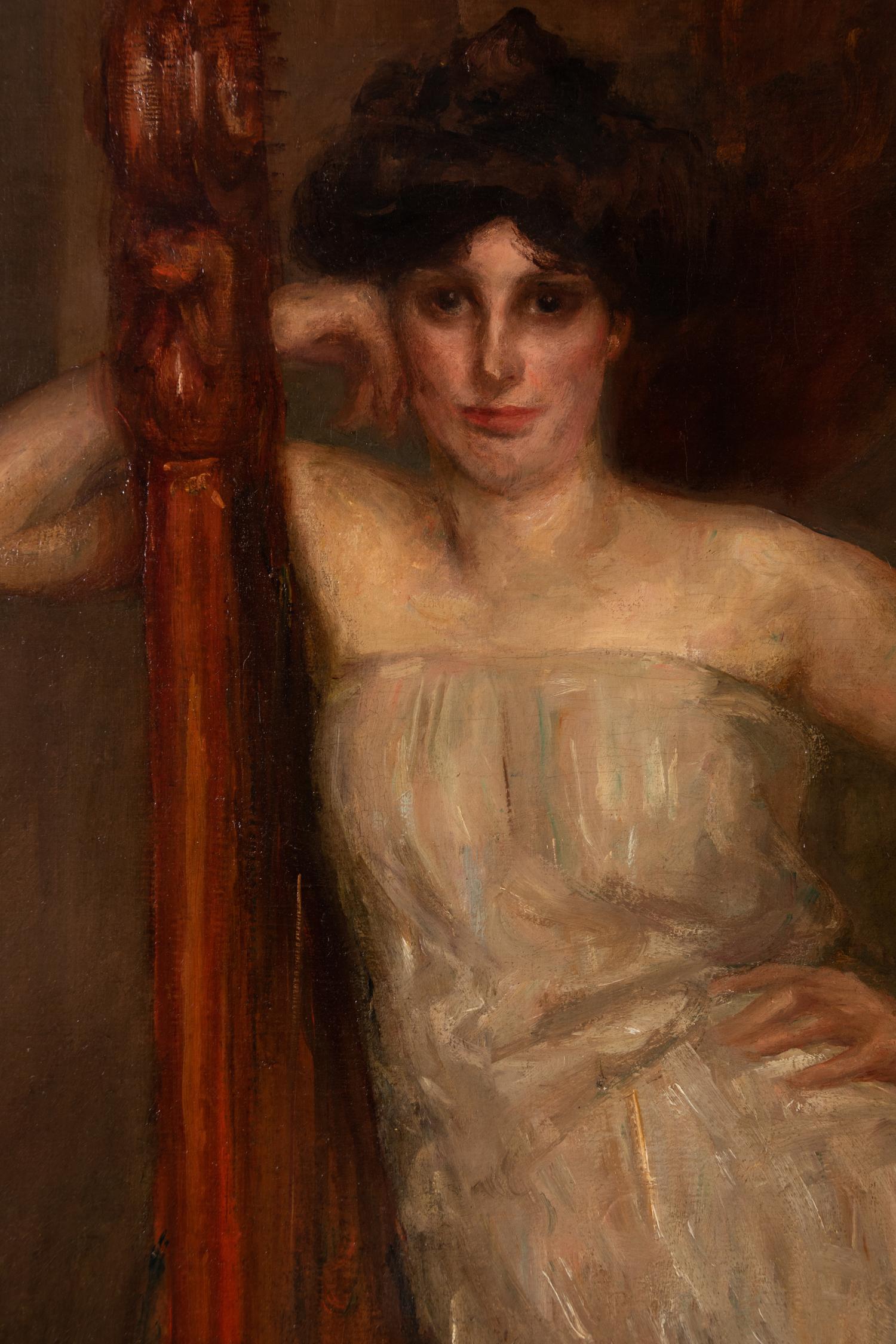 Woman with a Harp