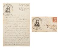 [LINCOLNIANA]. ALS on "Page Literary Society" letterhead re: Lincoln's nomination and cricket clubs.